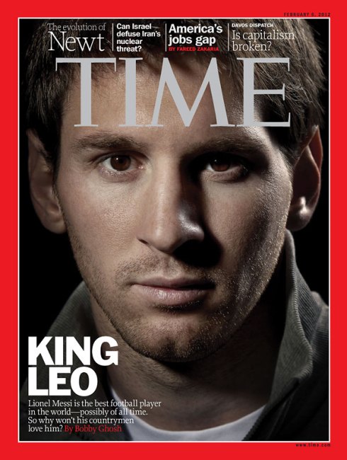 Messi on Time Magazine