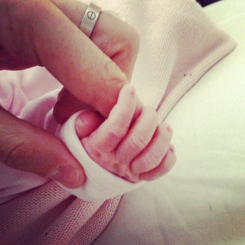 Cesc Fabregas first photo of his newborn Lia, from his Lebanese Girlfriend Daniella Semaan